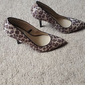 Animal print heels